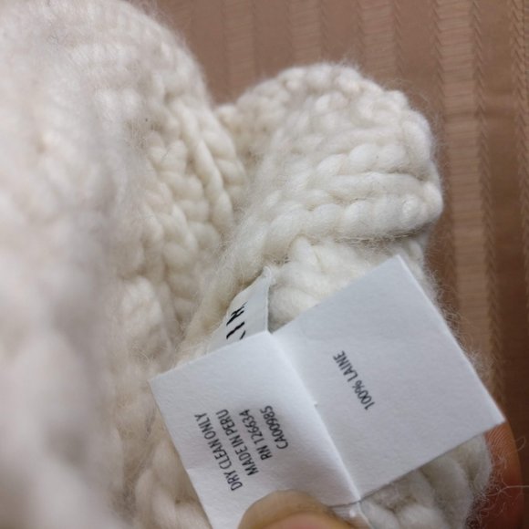 Wool hat Eugenia Kim Free People Chunky Fisherman 100%Wool Aran Knit Winter Cap - Picture 4 of 10